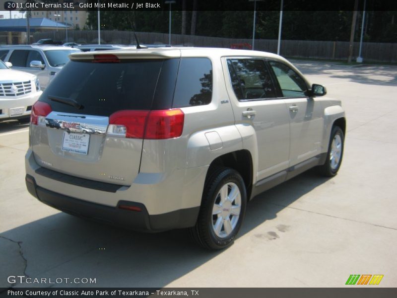 Gold Mist Metallic / Jet Black 2011 GMC Terrain SLE