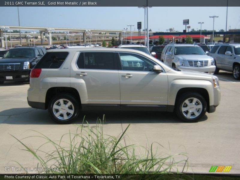 Gold Mist Metallic / Jet Black 2011 GMC Terrain SLE