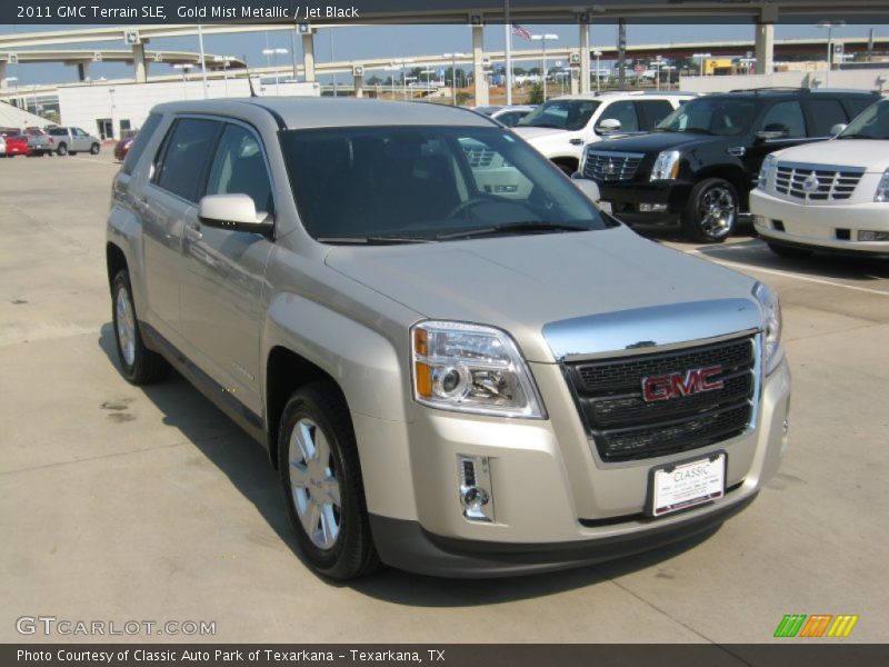 Gold Mist Metallic / Jet Black 2011 GMC Terrain SLE