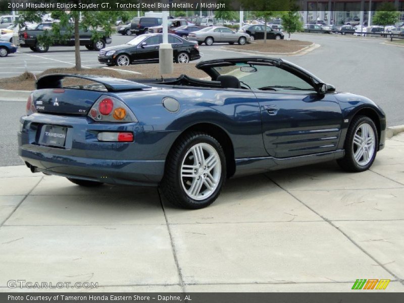 Torched Steel Blue Metallic / Midnight 2004 Mitsubishi Eclipse Spyder GT