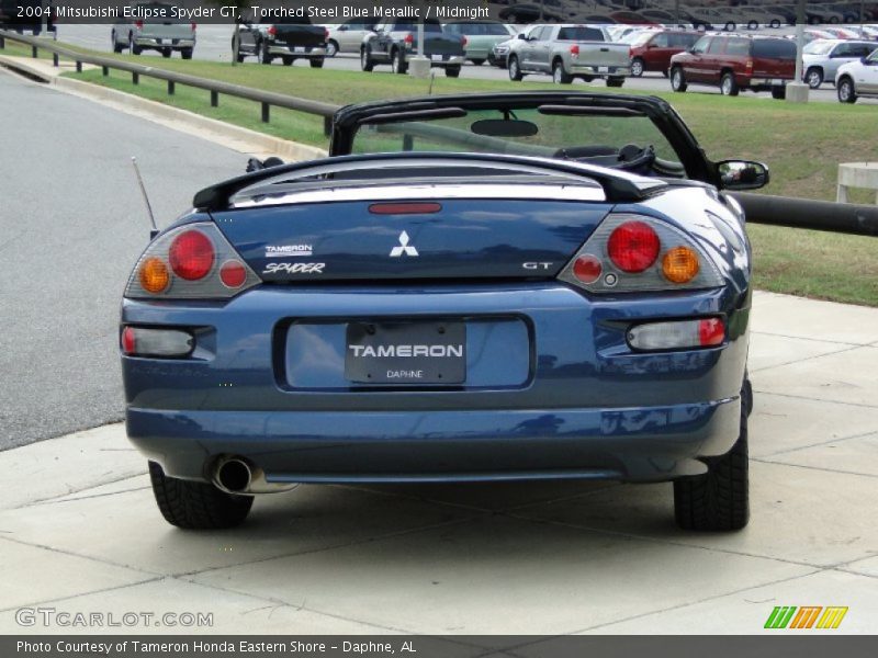 Torched Steel Blue Metallic / Midnight 2004 Mitsubishi Eclipse Spyder GT