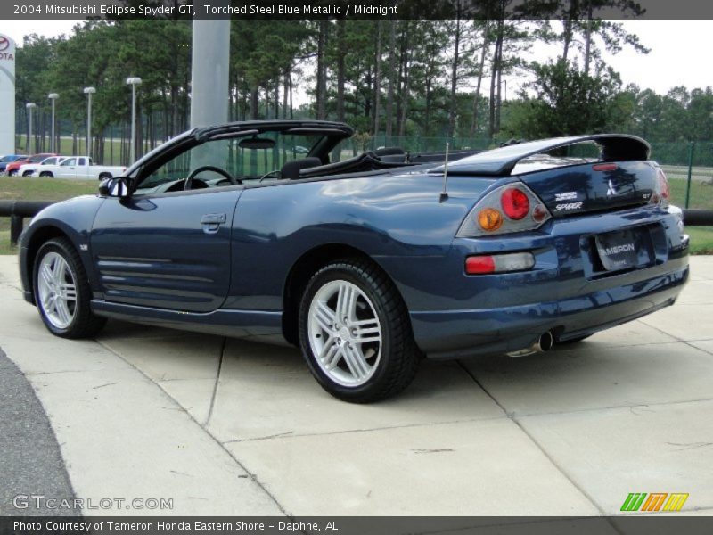 Torched Steel Blue Metallic / Midnight 2004 Mitsubishi Eclipse Spyder GT