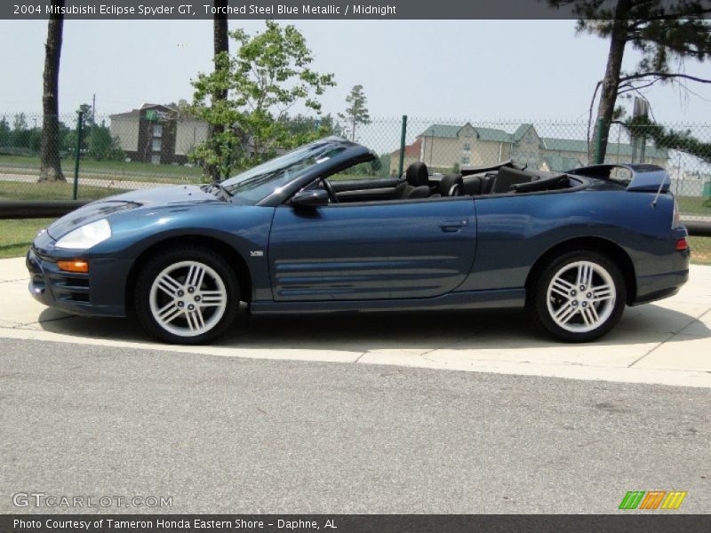 Torched Steel Blue Metallic / Midnight 2004 Mitsubishi Eclipse Spyder GT