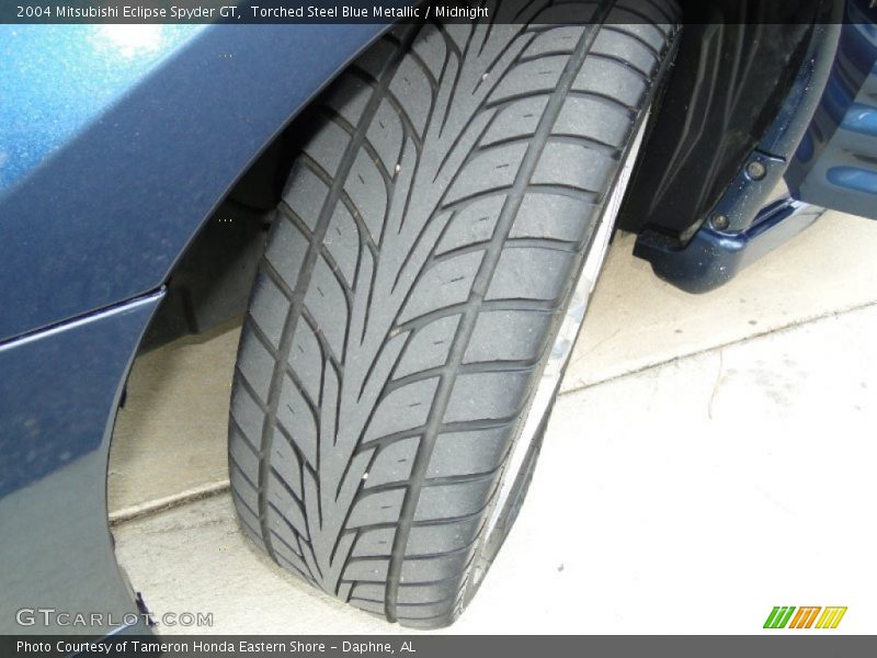 Torched Steel Blue Metallic / Midnight 2004 Mitsubishi Eclipse Spyder GT