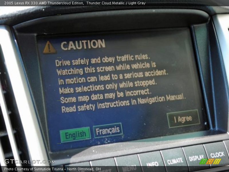 Thunder Cloud Metallic / Light Gray 2005 Lexus RX 330 AWD Thundercloud Edition