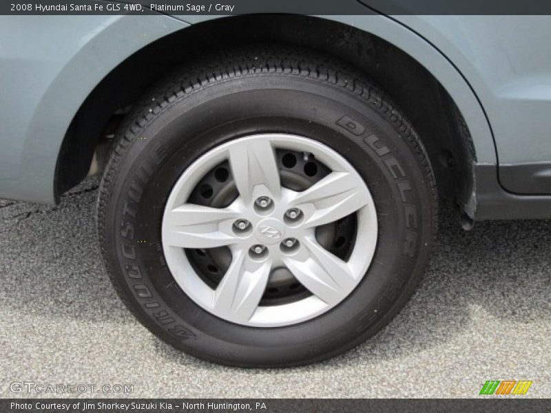 Platinum Sage / Gray 2008 Hyundai Santa Fe GLS 4WD