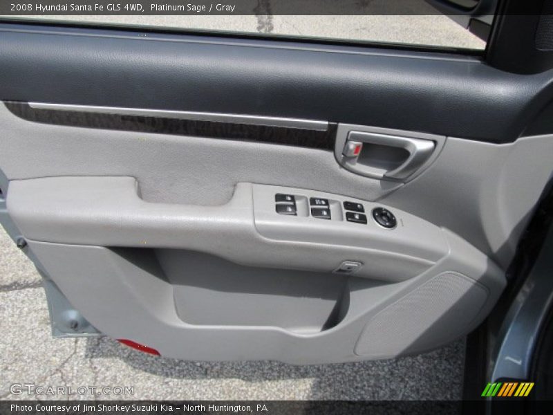 Platinum Sage / Gray 2008 Hyundai Santa Fe GLS 4WD