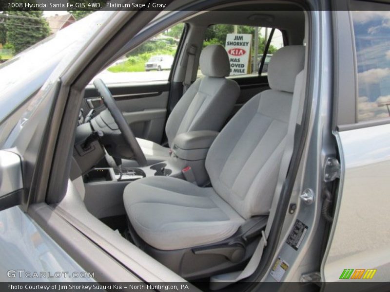 Platinum Sage / Gray 2008 Hyundai Santa Fe GLS 4WD