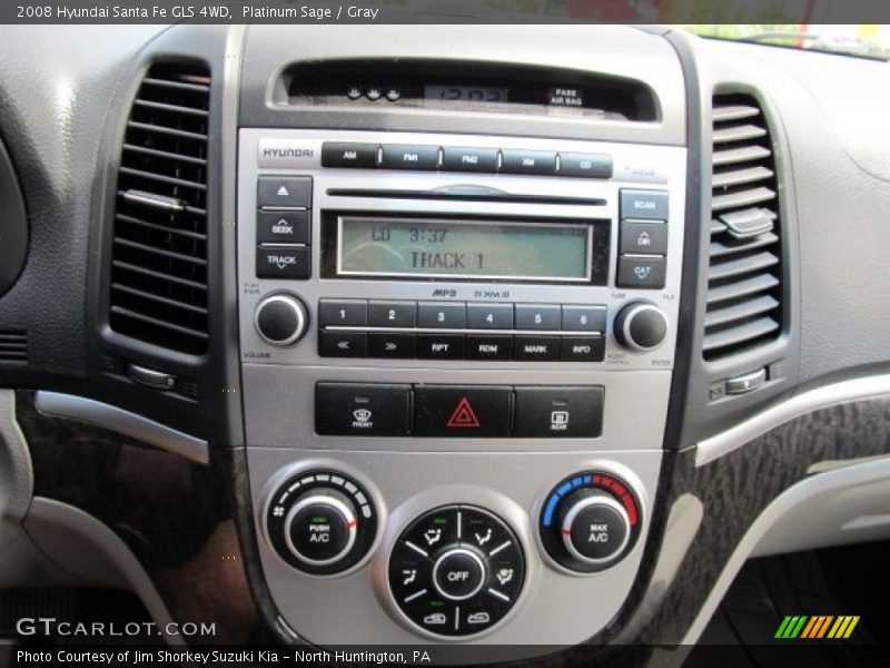 Platinum Sage / Gray 2008 Hyundai Santa Fe GLS 4WD