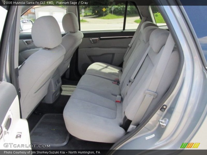 Platinum Sage / Gray 2008 Hyundai Santa Fe GLS 4WD
