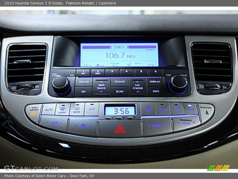 Controls of 2010 Genesis 3.8 Sedan