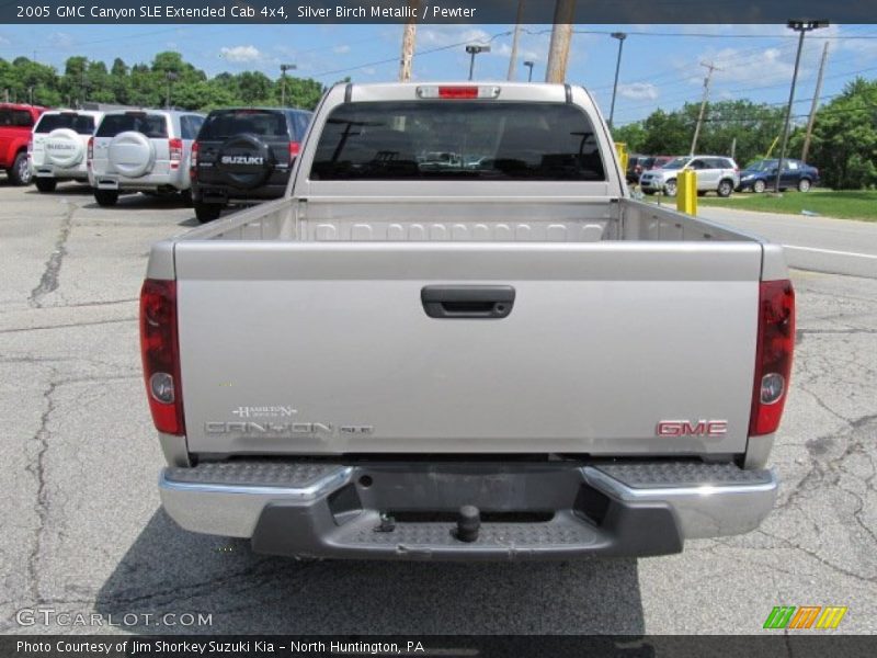 Silver Birch Metallic / Pewter 2005 GMC Canyon SLE Extended Cab 4x4