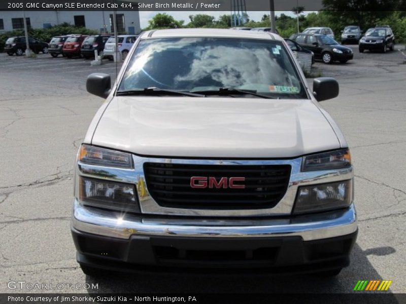 Silver Birch Metallic / Pewter 2005 GMC Canyon SLE Extended Cab 4x4