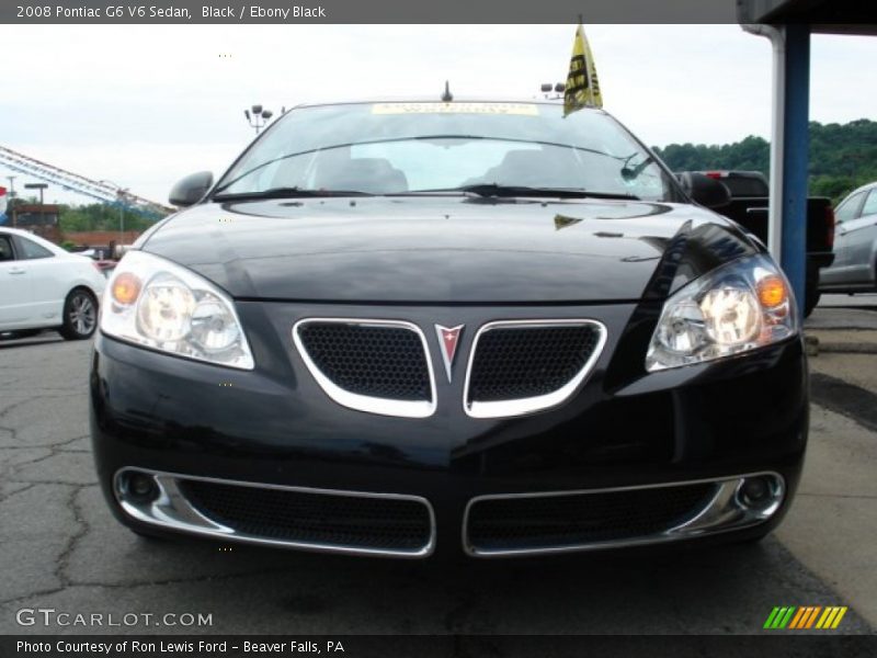 Black / Ebony Black 2008 Pontiac G6 V6 Sedan