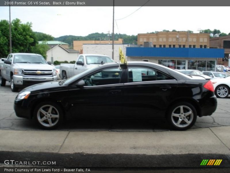 Black / Ebony Black 2008 Pontiac G6 V6 Sedan