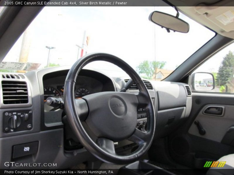 Silver Birch Metallic / Pewter 2005 GMC Canyon SLE Extended Cab 4x4
