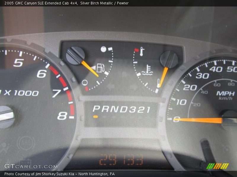 Silver Birch Metallic / Pewter 2005 GMC Canyon SLE Extended Cab 4x4