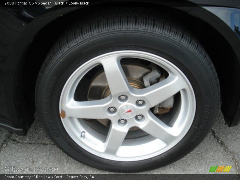 Black / Ebony Black 2008 Pontiac G6 V6 Sedan