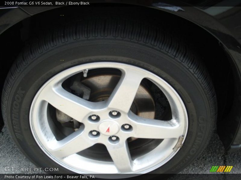 Black / Ebony Black 2008 Pontiac G6 V6 Sedan