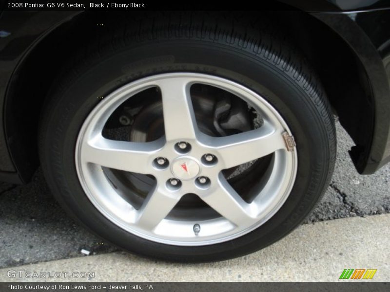Black / Ebony Black 2008 Pontiac G6 V6 Sedan
