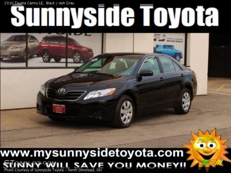 Black / Ash Gray 2010 Toyota Camry LE