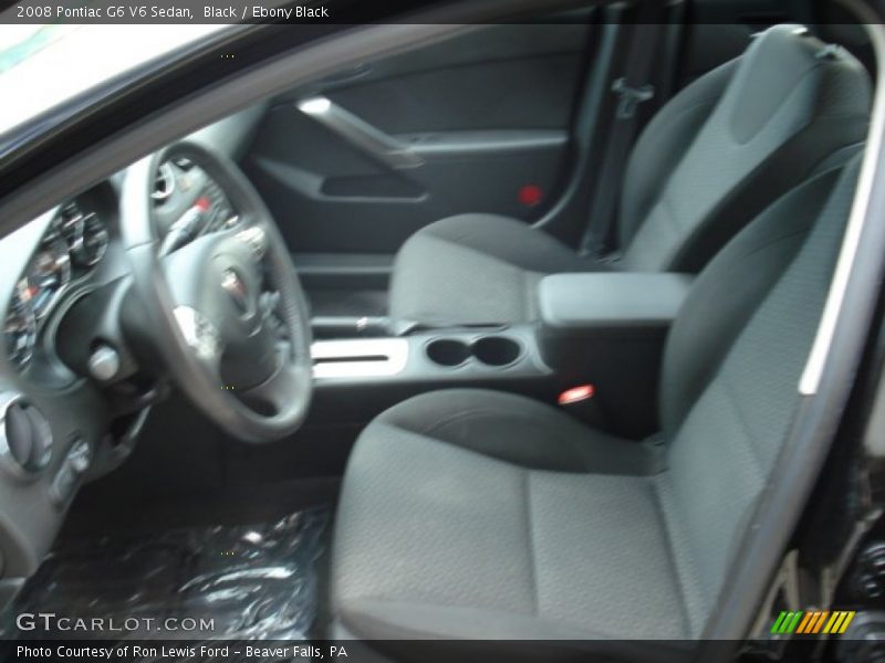 Black / Ebony Black 2008 Pontiac G6 V6 Sedan