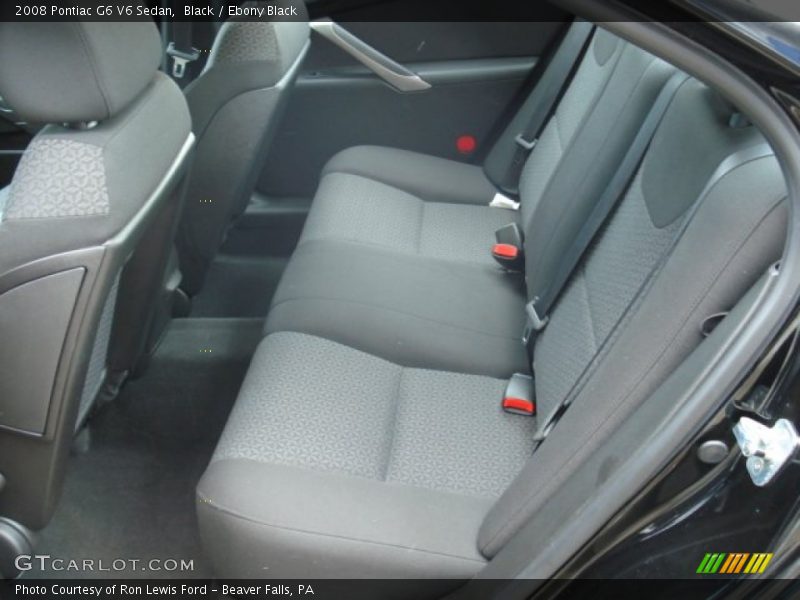 Black / Ebony Black 2008 Pontiac G6 V6 Sedan