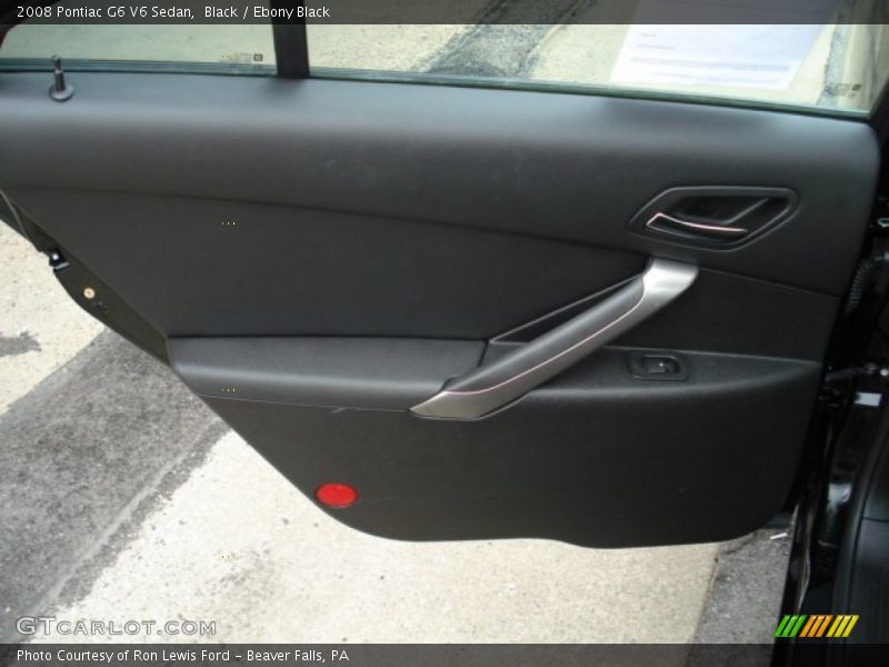 Black / Ebony Black 2008 Pontiac G6 V6 Sedan