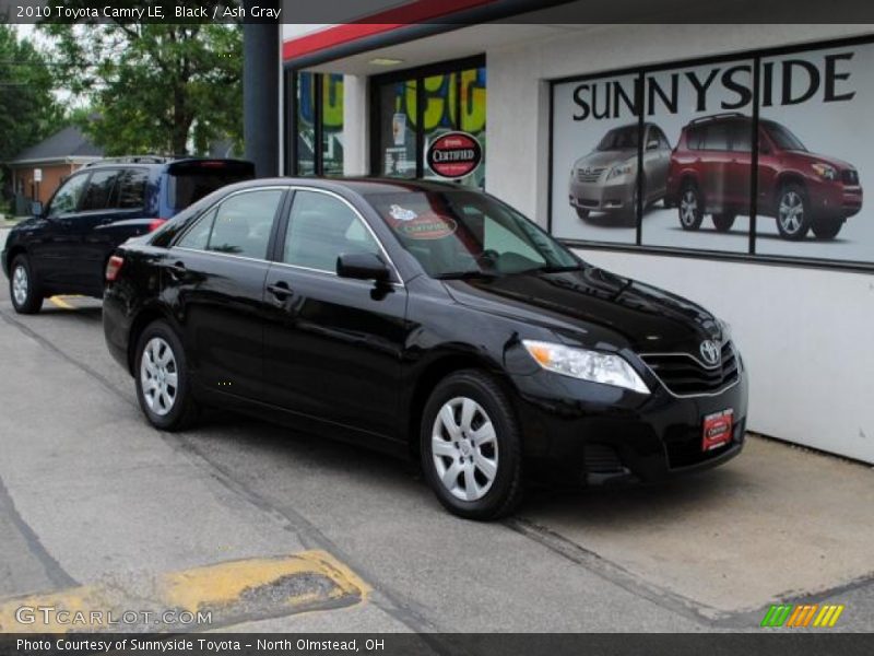 Black / Ash Gray 2010 Toyota Camry LE