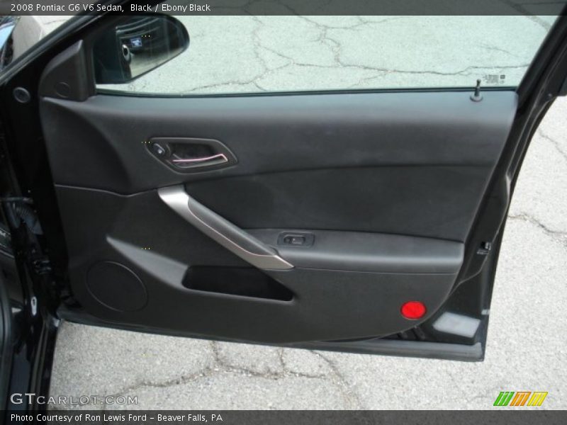 Black / Ebony Black 2008 Pontiac G6 V6 Sedan