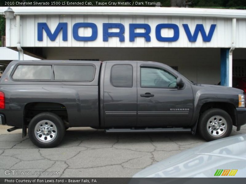 Taupe Gray Metallic / Dark Titanium 2010 Chevrolet Silverado 1500 LS Extended Cab