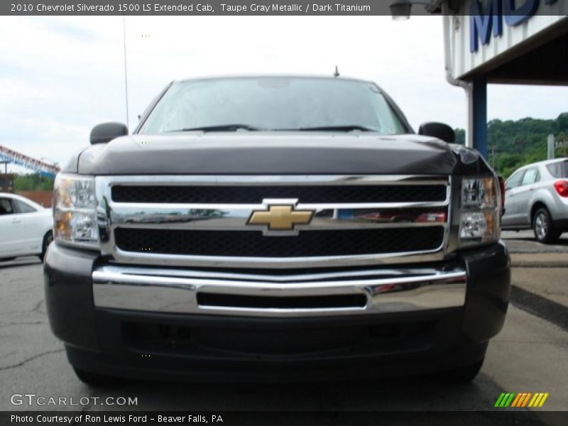 Taupe Gray Metallic / Dark Titanium 2010 Chevrolet Silverado 1500 LS Extended Cab