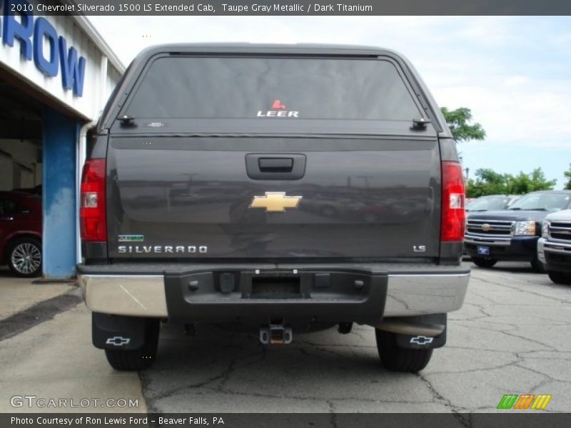 Taupe Gray Metallic / Dark Titanium 2010 Chevrolet Silverado 1500 LS Extended Cab