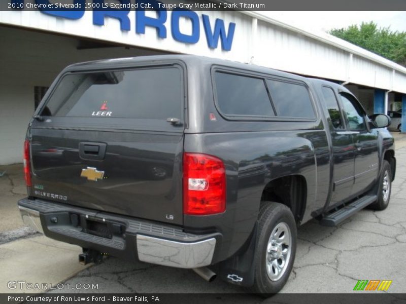 Taupe Gray Metallic / Dark Titanium 2010 Chevrolet Silverado 1500 LS Extended Cab