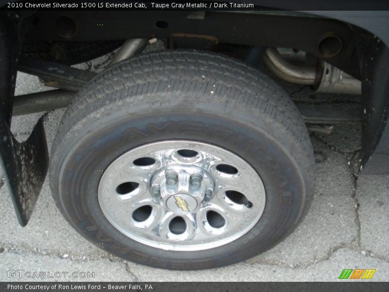 Taupe Gray Metallic / Dark Titanium 2010 Chevrolet Silverado 1500 LS Extended Cab