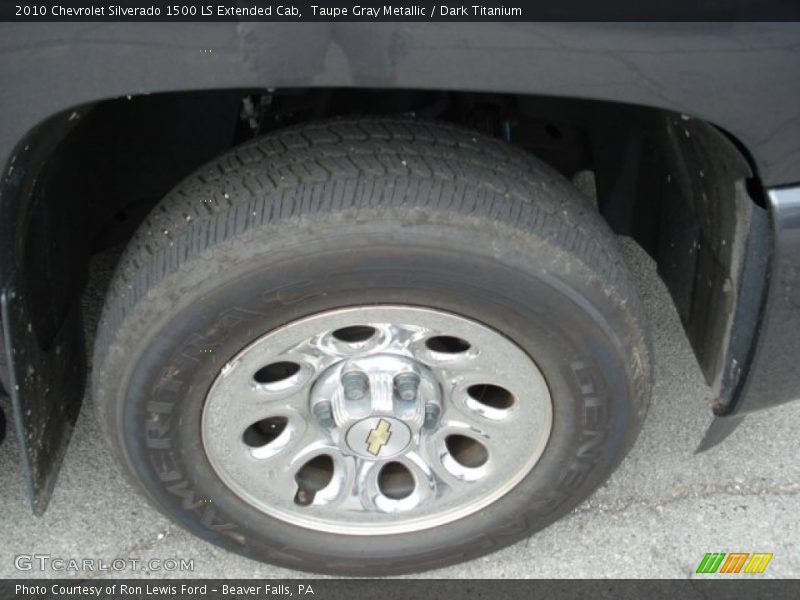 Taupe Gray Metallic / Dark Titanium 2010 Chevrolet Silverado 1500 LS Extended Cab