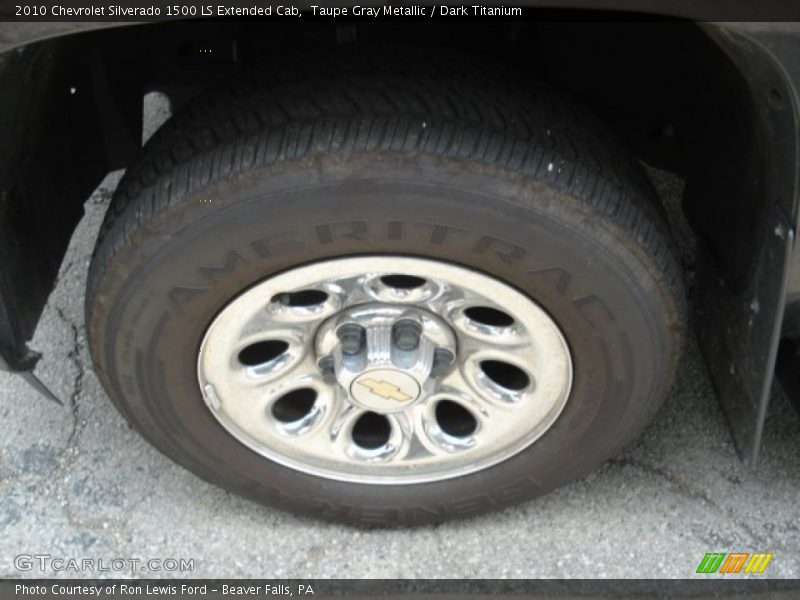 Taupe Gray Metallic / Dark Titanium 2010 Chevrolet Silverado 1500 LS Extended Cab
