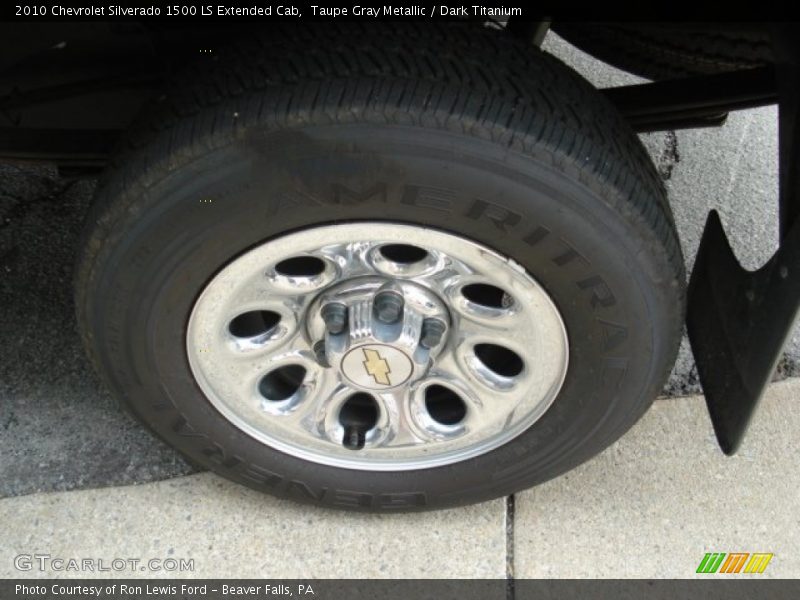 Taupe Gray Metallic / Dark Titanium 2010 Chevrolet Silverado 1500 LS Extended Cab