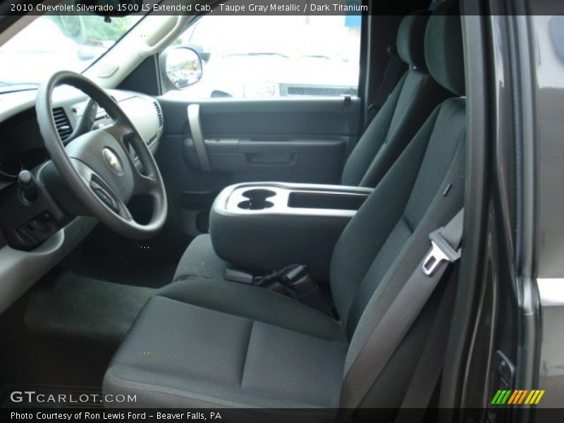 Taupe Gray Metallic / Dark Titanium 2010 Chevrolet Silverado 1500 LS Extended Cab