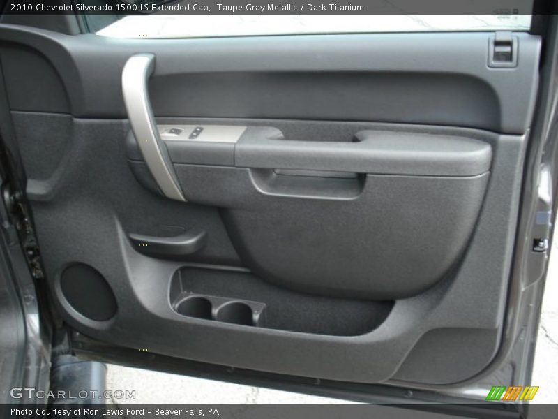 Taupe Gray Metallic / Dark Titanium 2010 Chevrolet Silverado 1500 LS Extended Cab