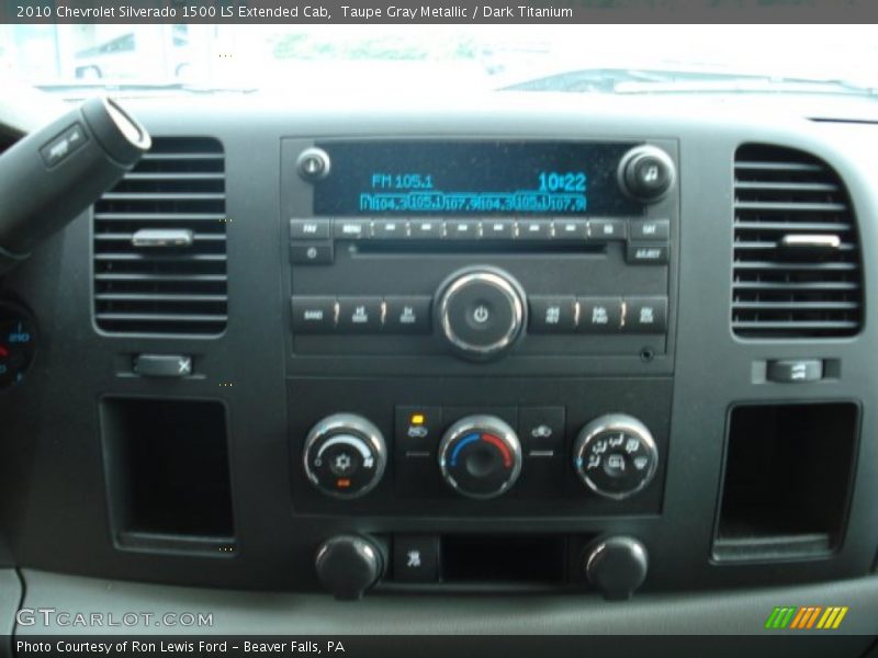 Taupe Gray Metallic / Dark Titanium 2010 Chevrolet Silverado 1500 LS Extended Cab