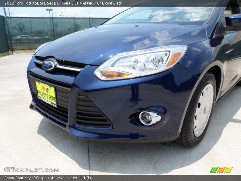 Kona Blue Metallic / Charcoal Black 2012 Ford Focus SE SFE Sedan