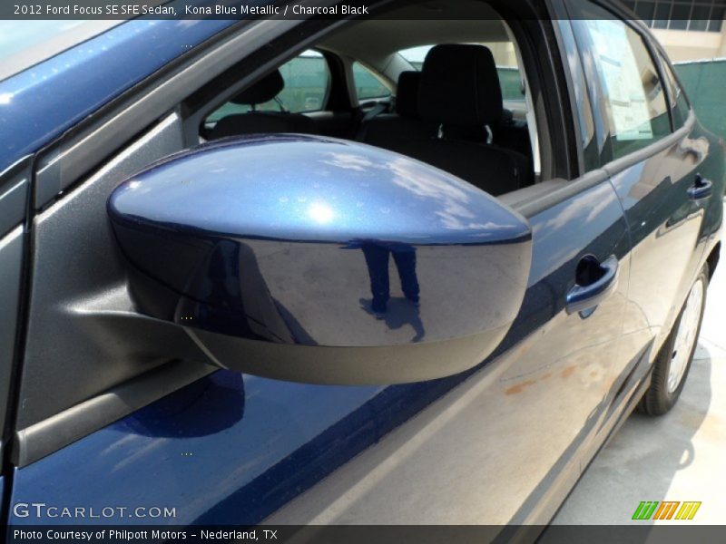 Kona Blue Metallic / Charcoal Black 2012 Ford Focus SE SFE Sedan
