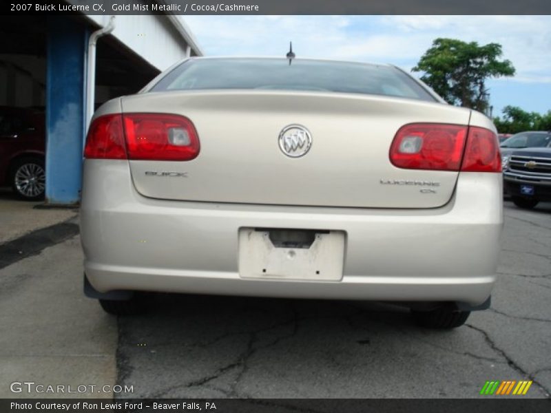 Gold Mist Metallic / Cocoa/Cashmere 2007 Buick Lucerne CX