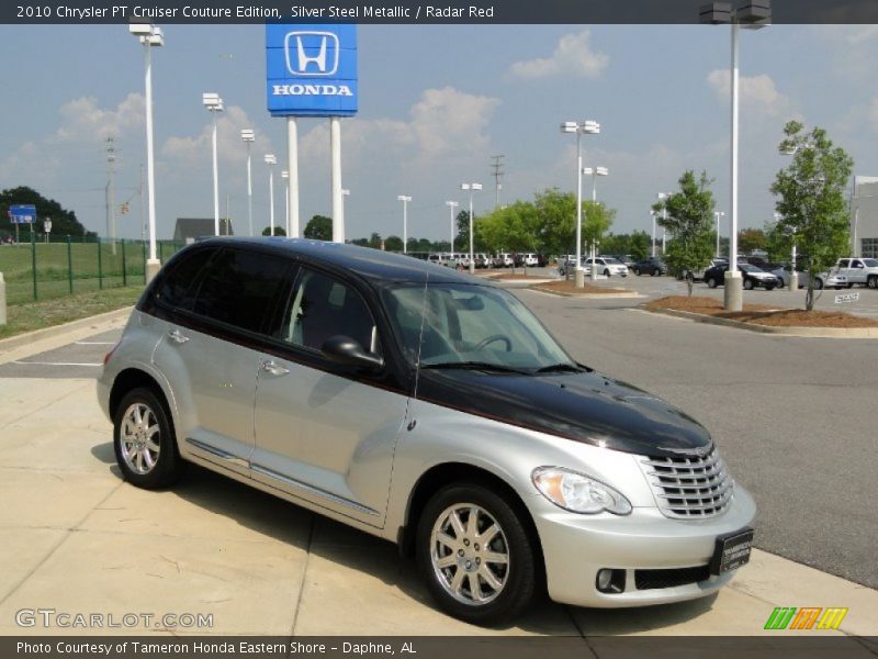 Silver Steel Metallic / Radar Red 2010 Chrysler PT Cruiser Couture Edition