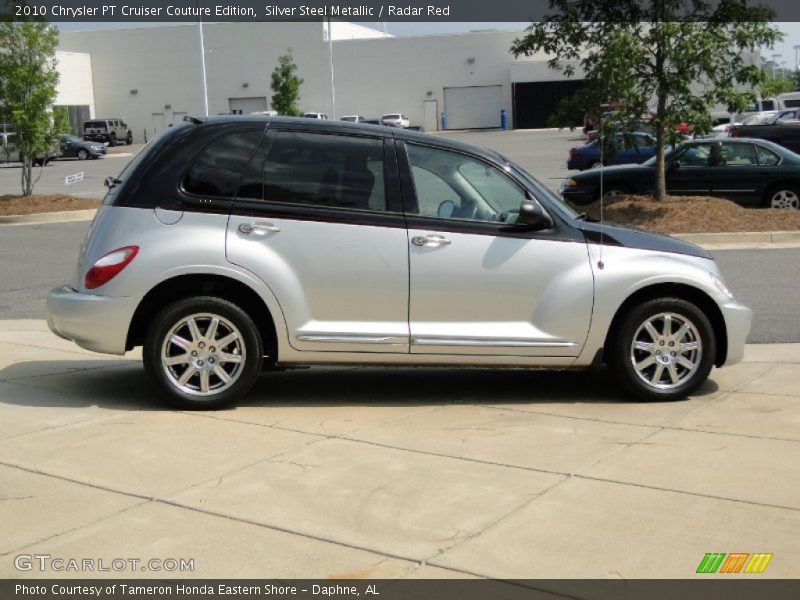 Silver Steel Metallic / Radar Red 2010 Chrysler PT Cruiser Couture Edition