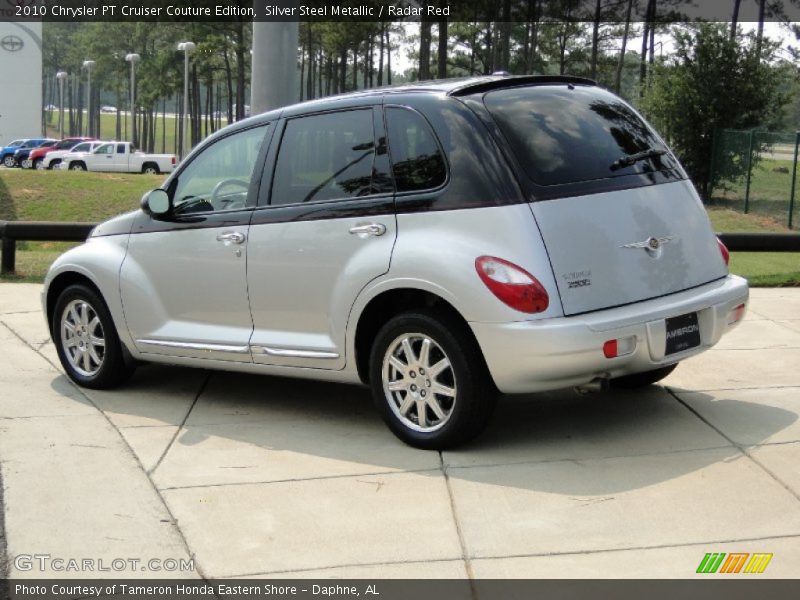 Silver Steel Metallic / Radar Red 2010 Chrysler PT Cruiser Couture Edition