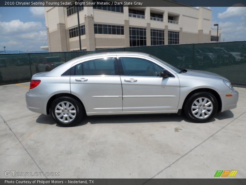Bright Silver Metallic / Dark Slate Gray 2010 Chrysler Sebring Touring Sedan