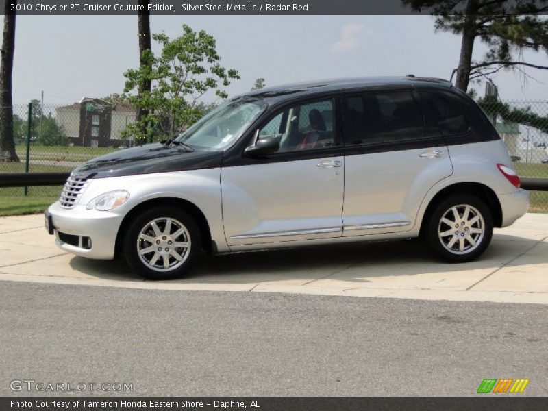 Silver Steel Metallic / Radar Red 2010 Chrysler PT Cruiser Couture Edition