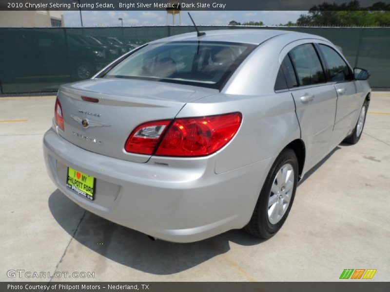 Bright Silver Metallic / Dark Slate Gray 2010 Chrysler Sebring Touring Sedan